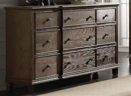 Baudouin Weathered Oak Finish Dresser - Elegant Bedroom Storage