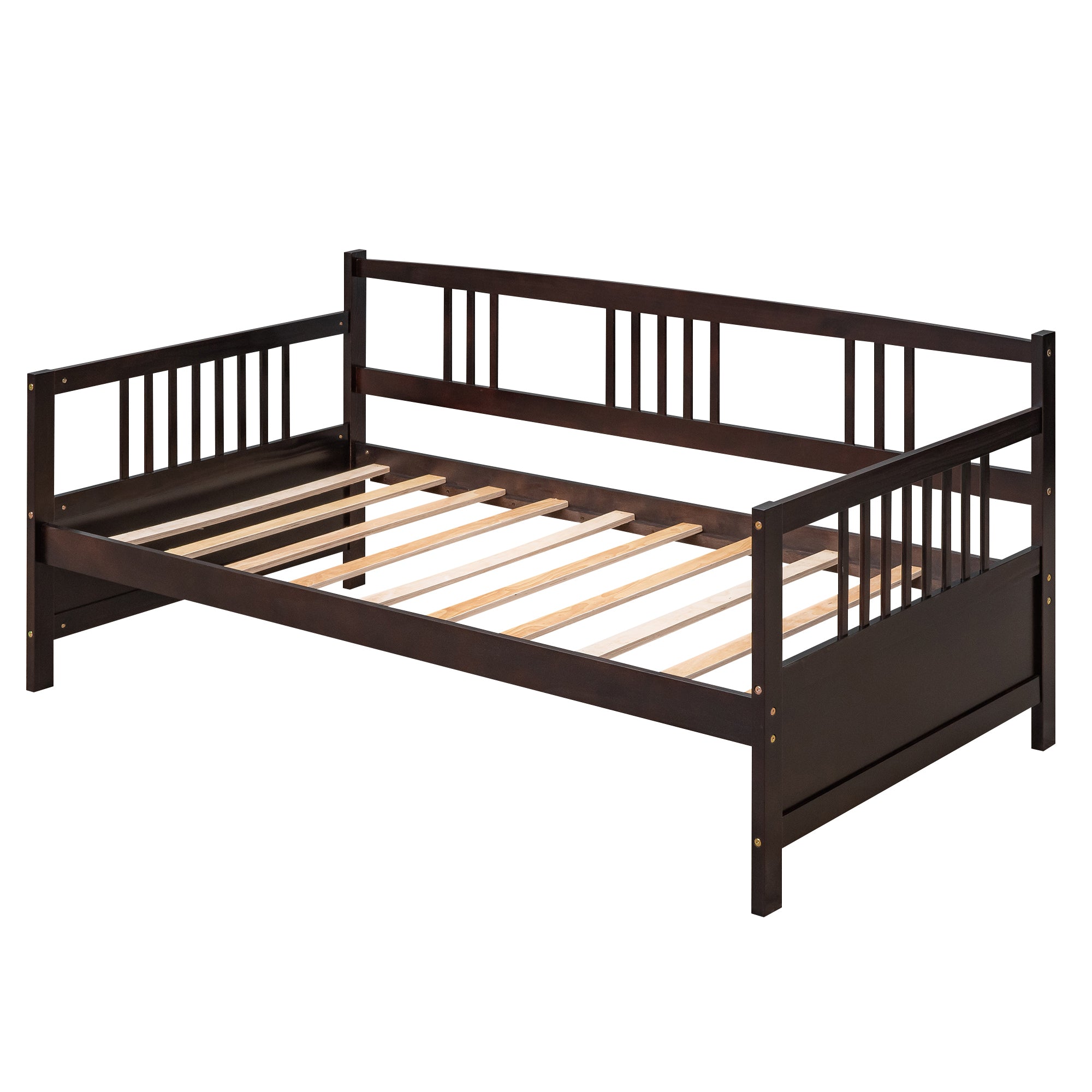 Modern Solid Wood Daybed - Twin Espresso Finish Multifunctional