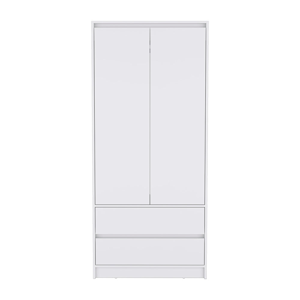 White Bedroom Armoire Wardrobe Closet - Storage Solution