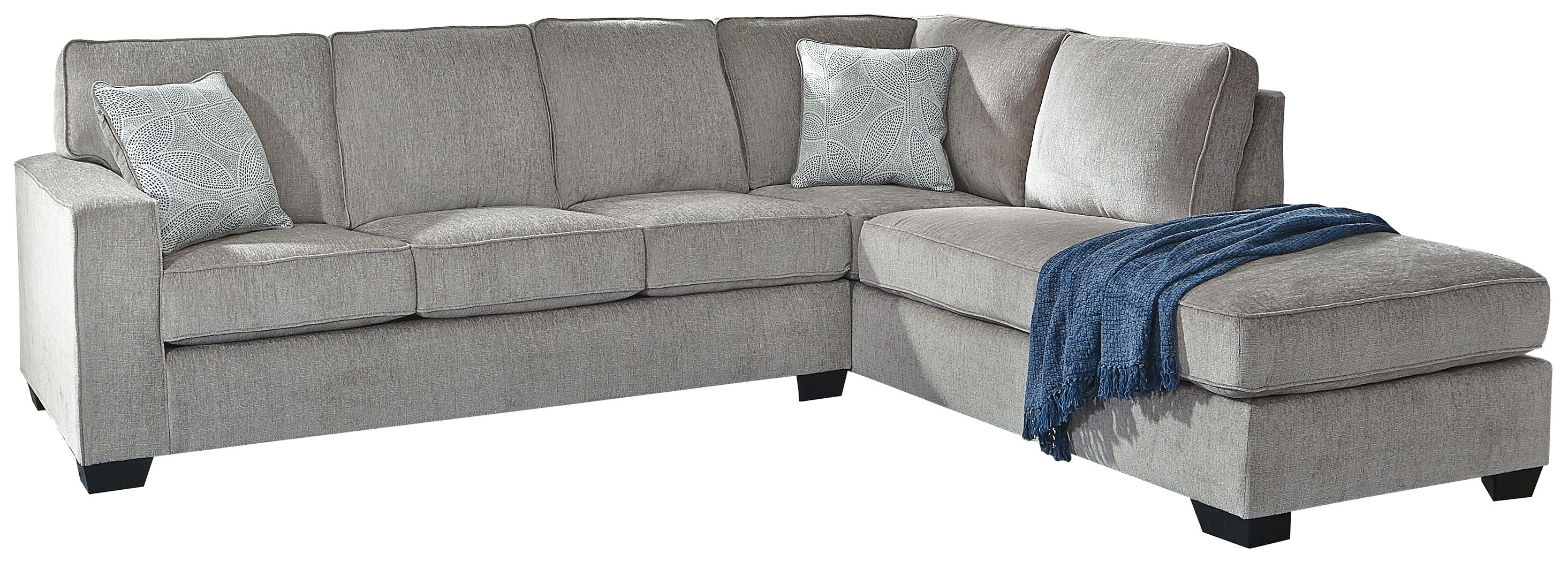 Altari Gray Sleeper Sectional w/ Chaise-Sleeper Sectionals-American Furniture Outlet