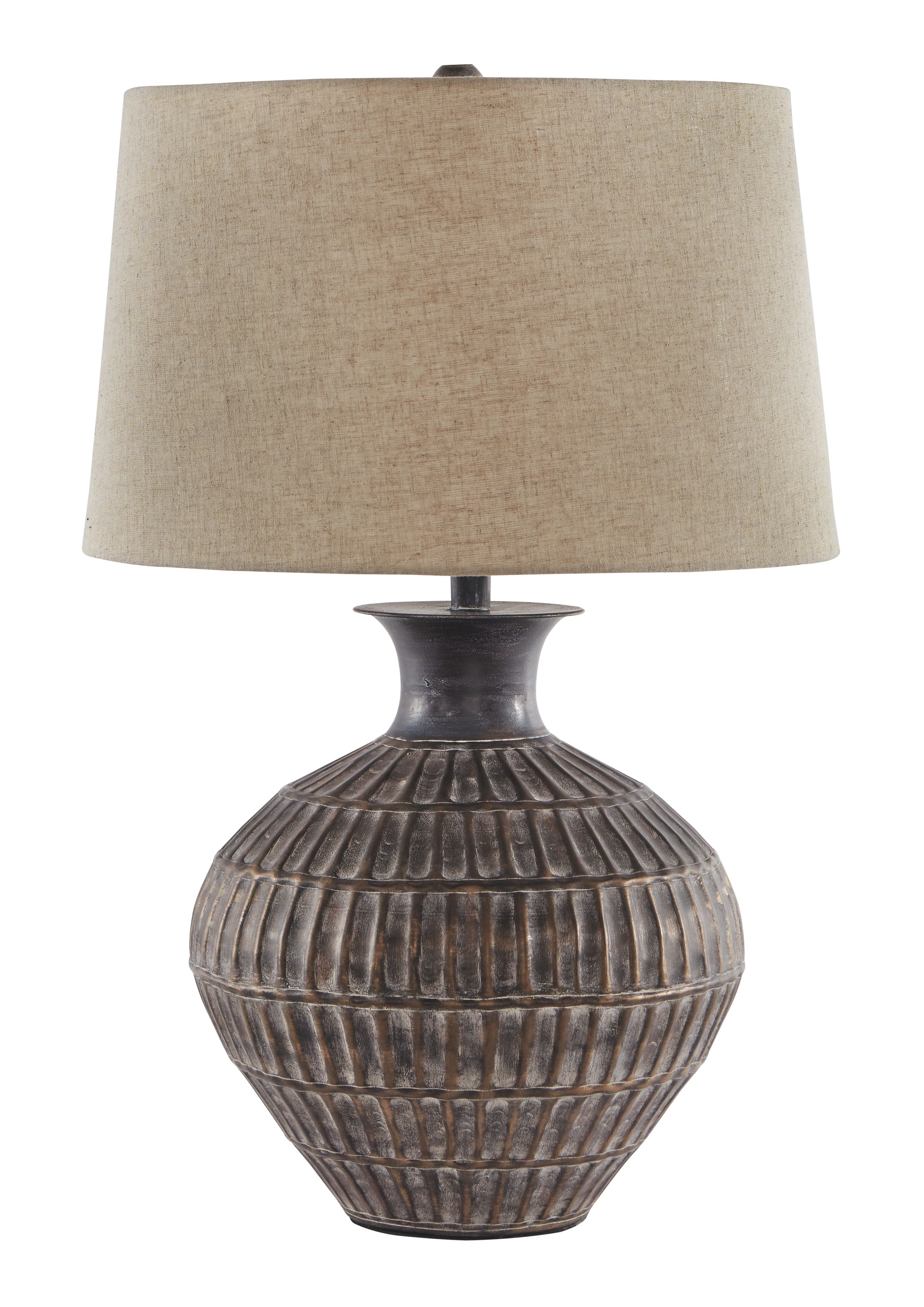 Magan - Metal Table Lamp - Antique Bronze Finish