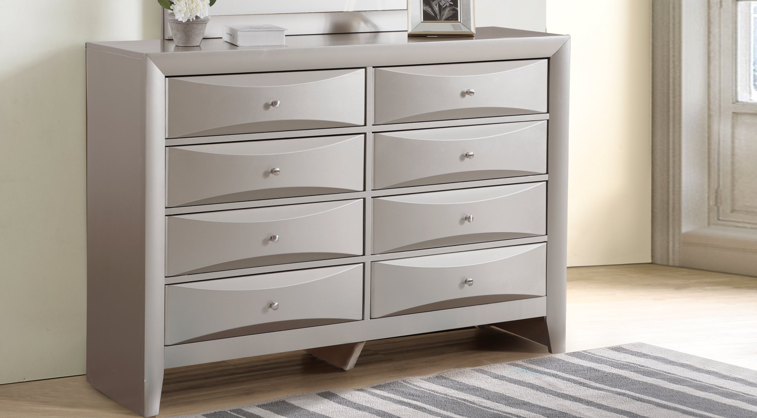 Marilla G1503-D Silver Champagne Dresser