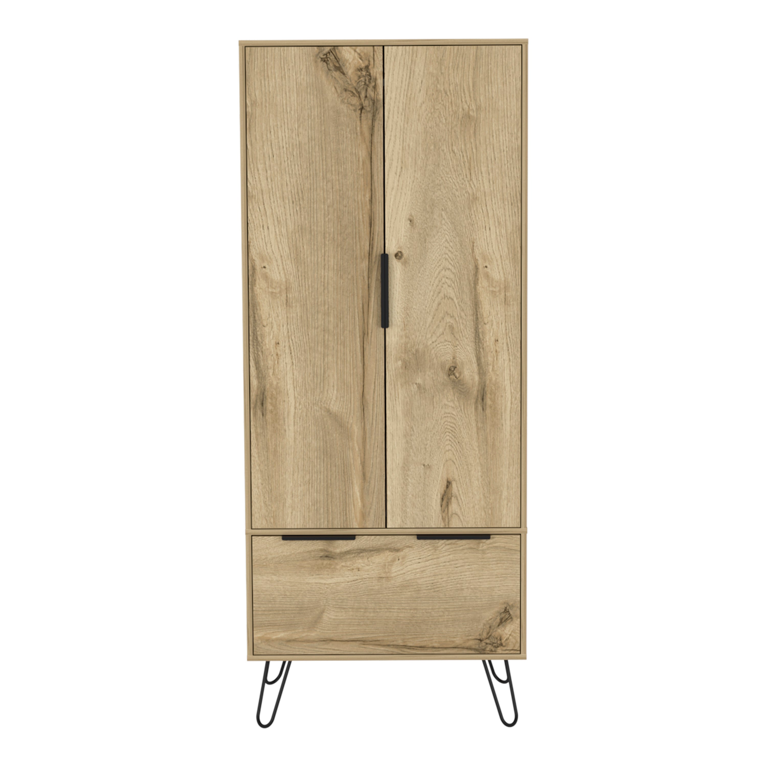 Skyoner Light Oak Bedroom Armoire - Stylish Storage