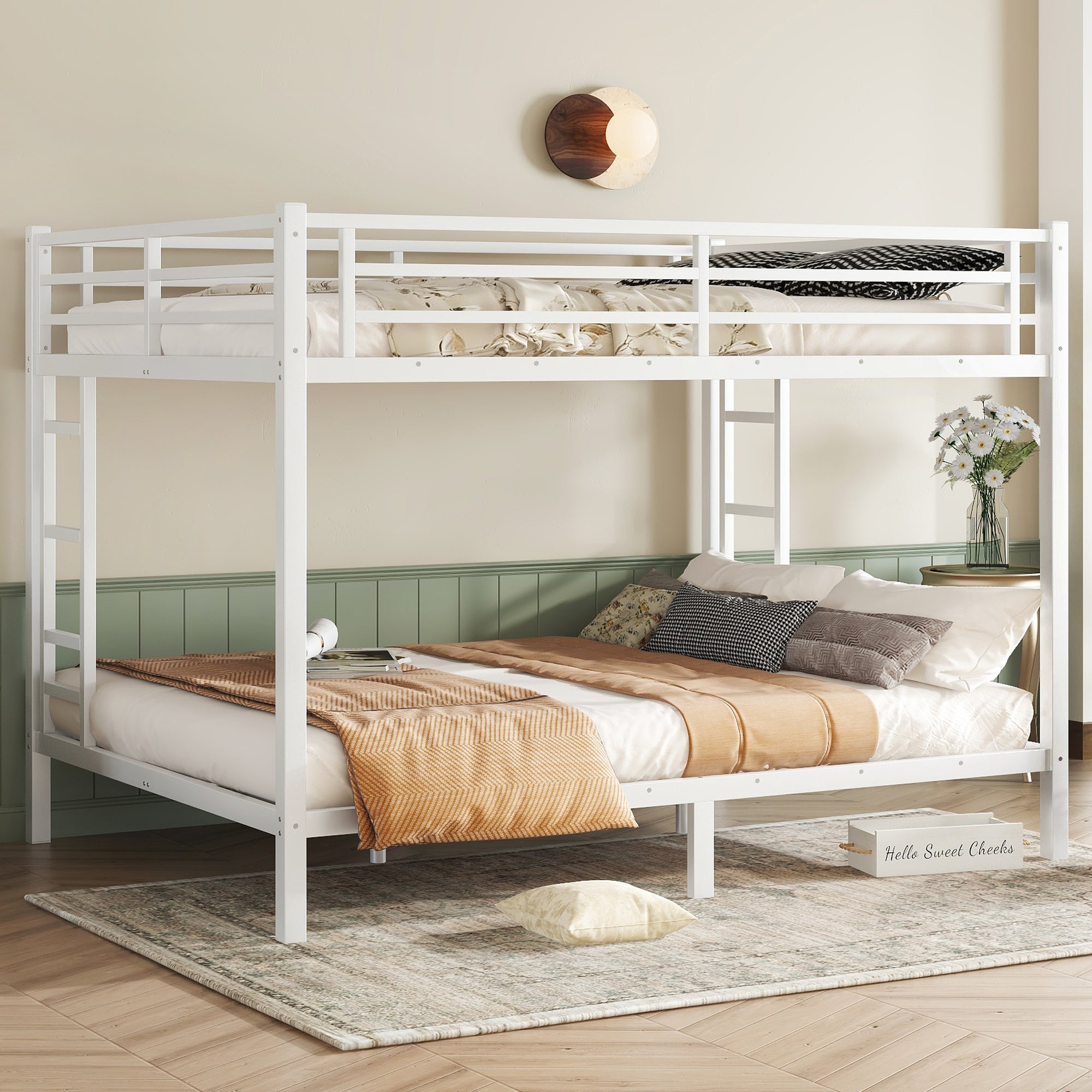 Metal Queen Bunk Bed: Space-Saving & Quiet