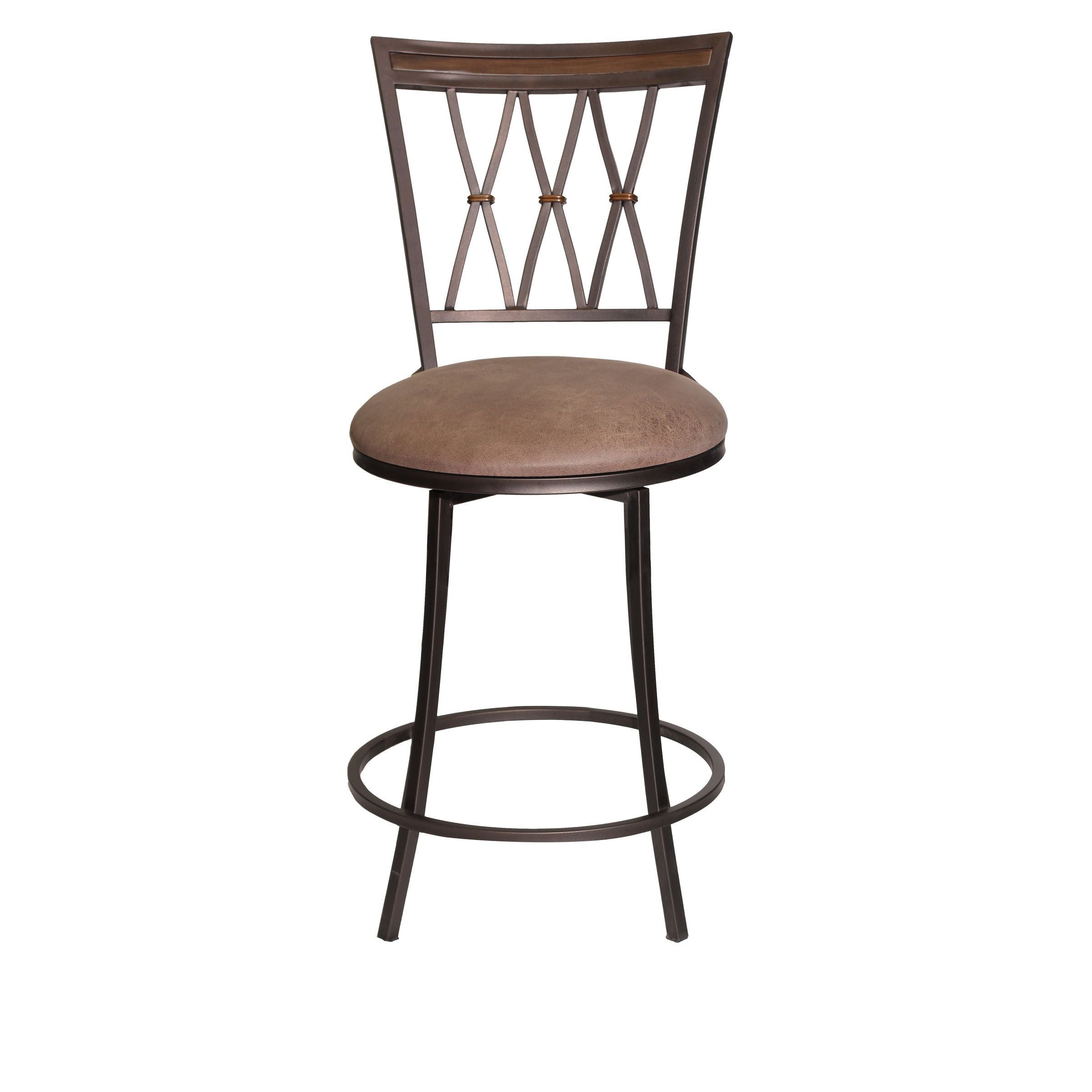 Sedona Dark Brown Swivel Counter Stool - Stylish & Durable