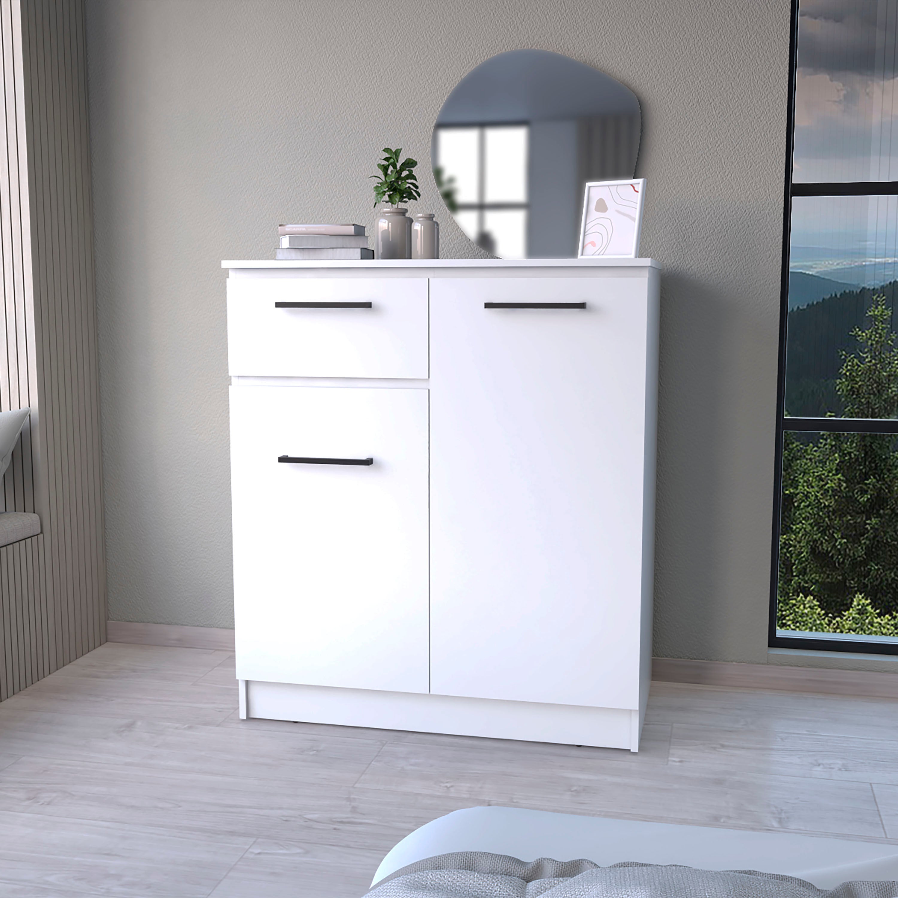 Clarion Dresser 1-Drawer 2-Door Storage Bedroom Furniture