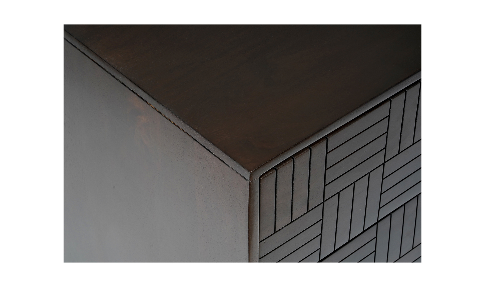 Denman - 3 Drawer Nightstand - Dark Brown