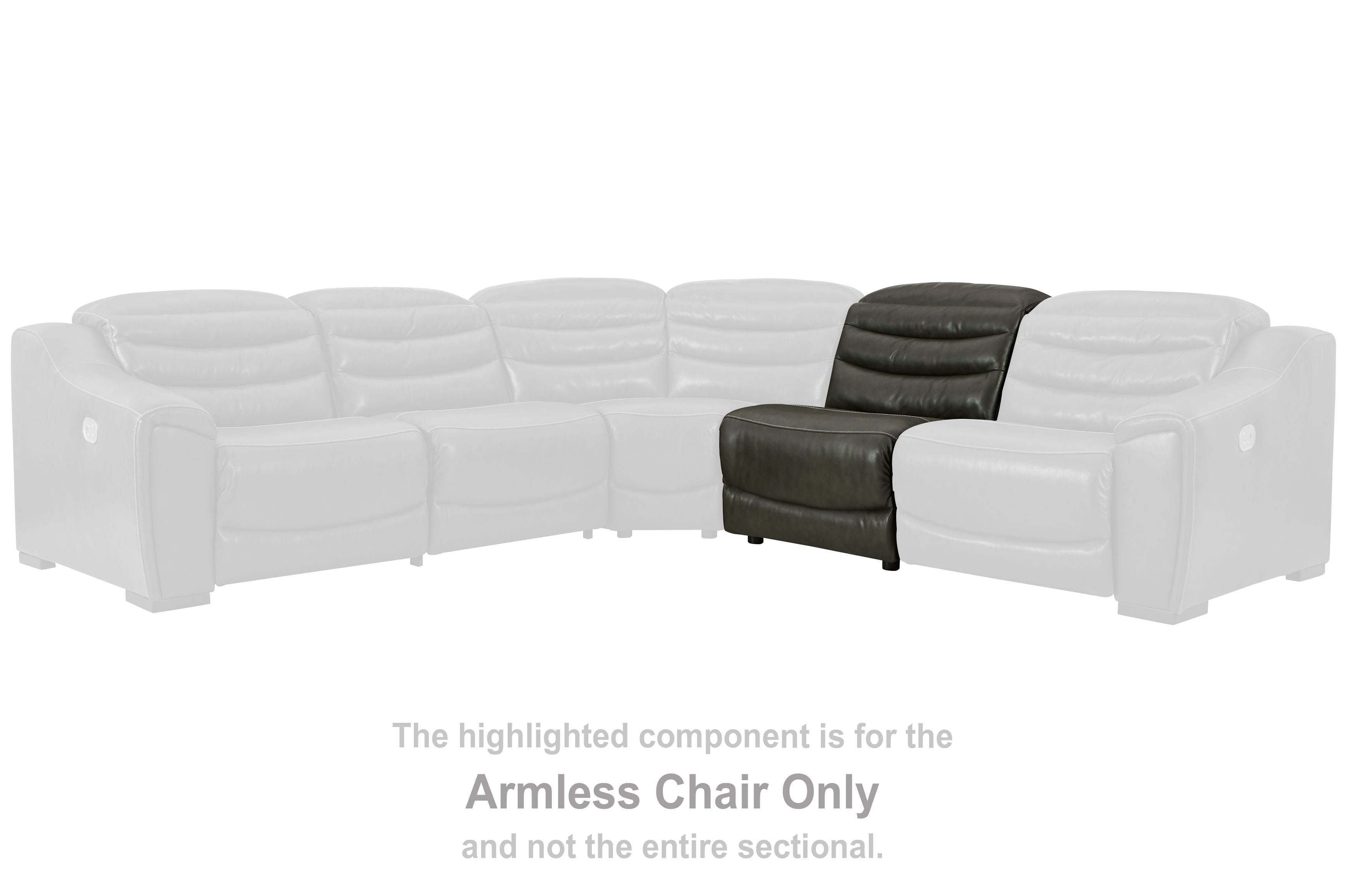 Center Line - Armless Chair - Dark Gray