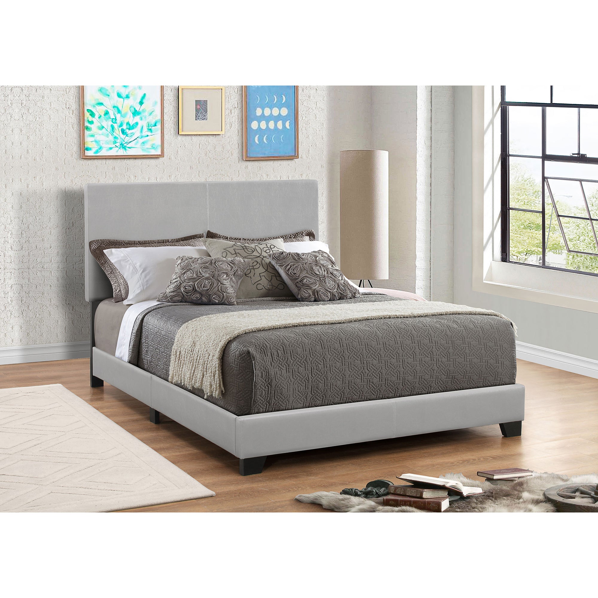 Warwick Grey Upholstered California King Bed