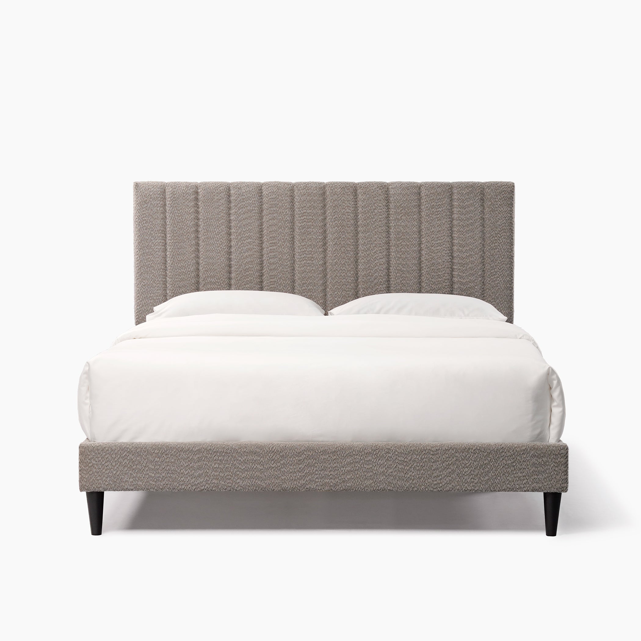 Normsman Dove Queen Tufted Upholstered Platform Bed Tungsten Gray