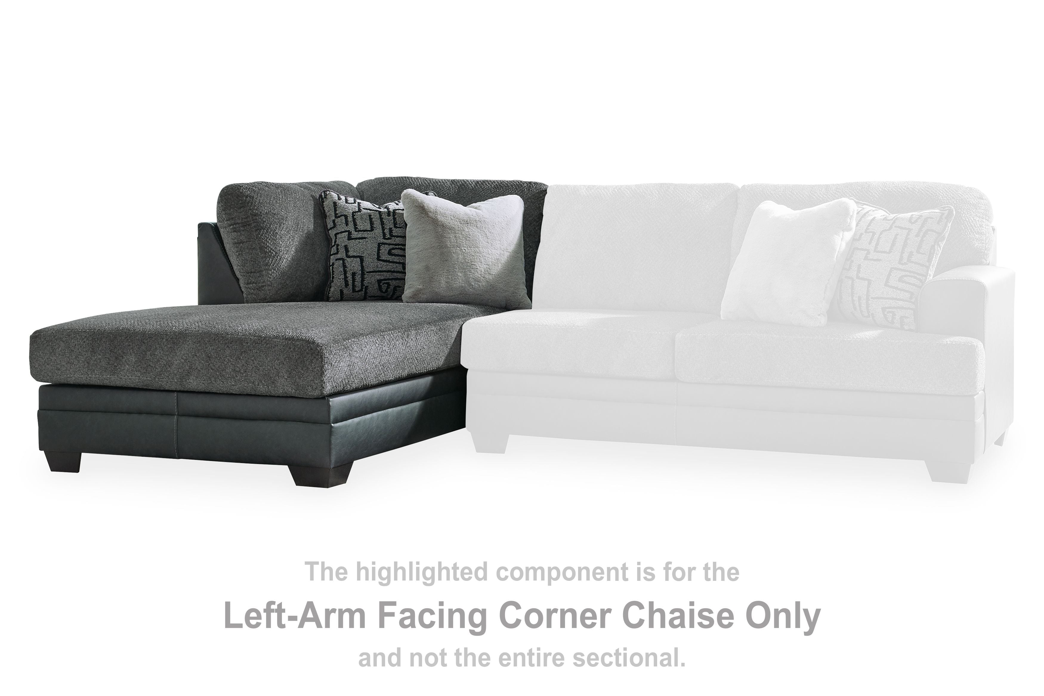 Brixley Pier - Laf Corner Chaise - Graphite