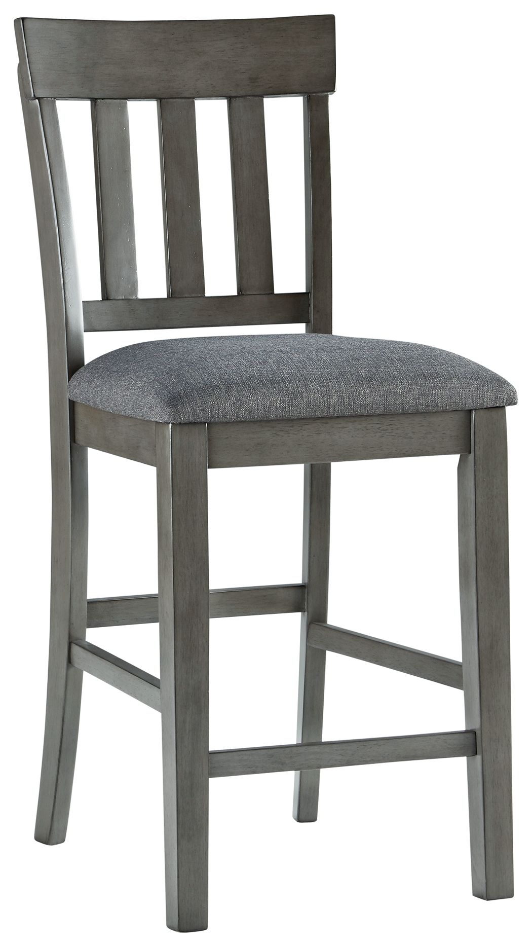 Hallanden Black & Gray Two-Tone Upholstered Barstool (Set of 2) - Padded Backrest