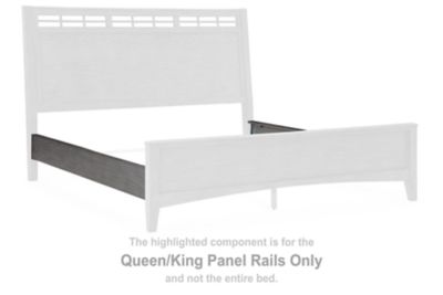 Montillan - Queen/ King Panel Rails - Grayish Brown