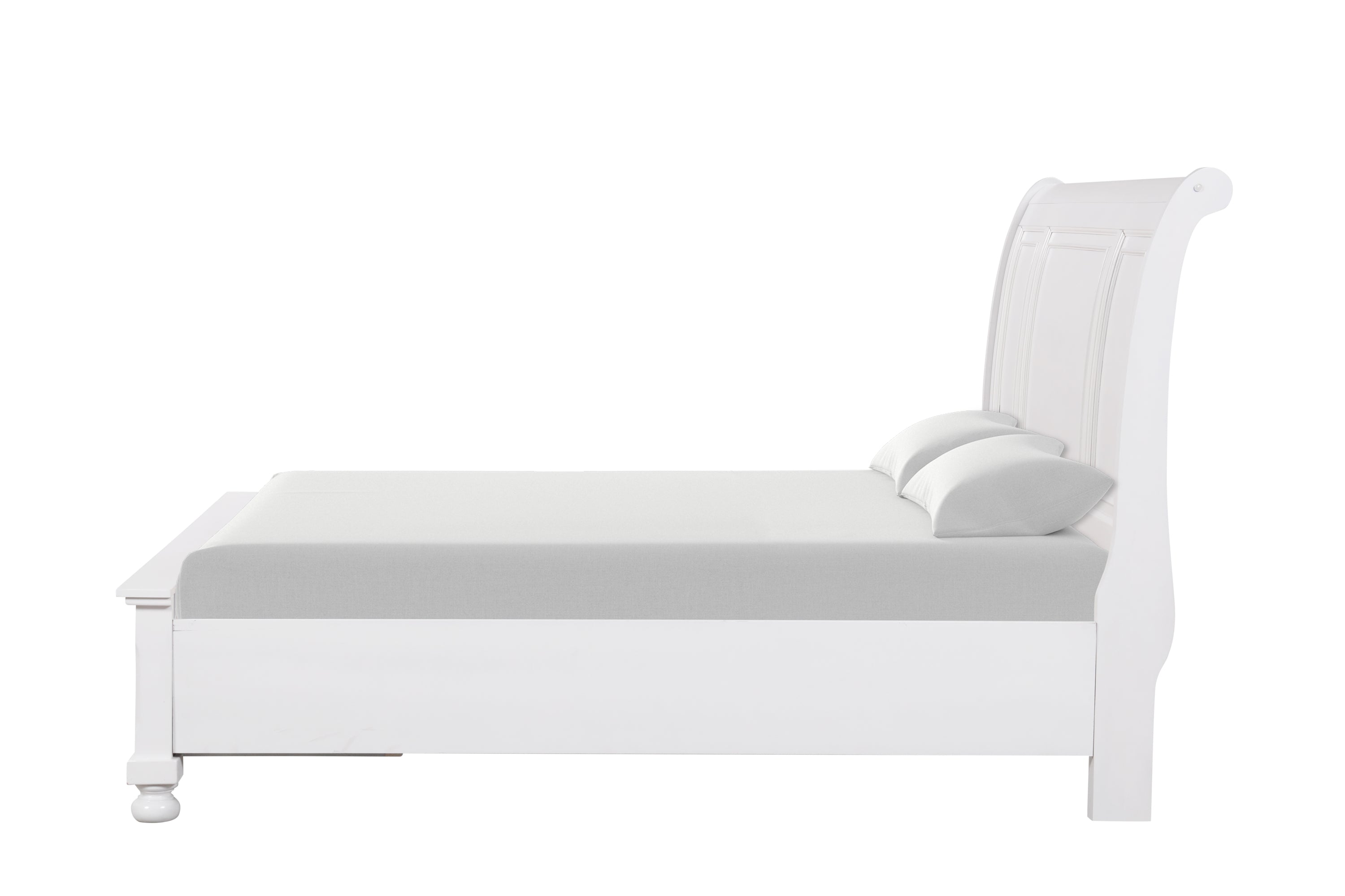 Meade G8975A-TB White Twin Bed - Durable & Modern Design
