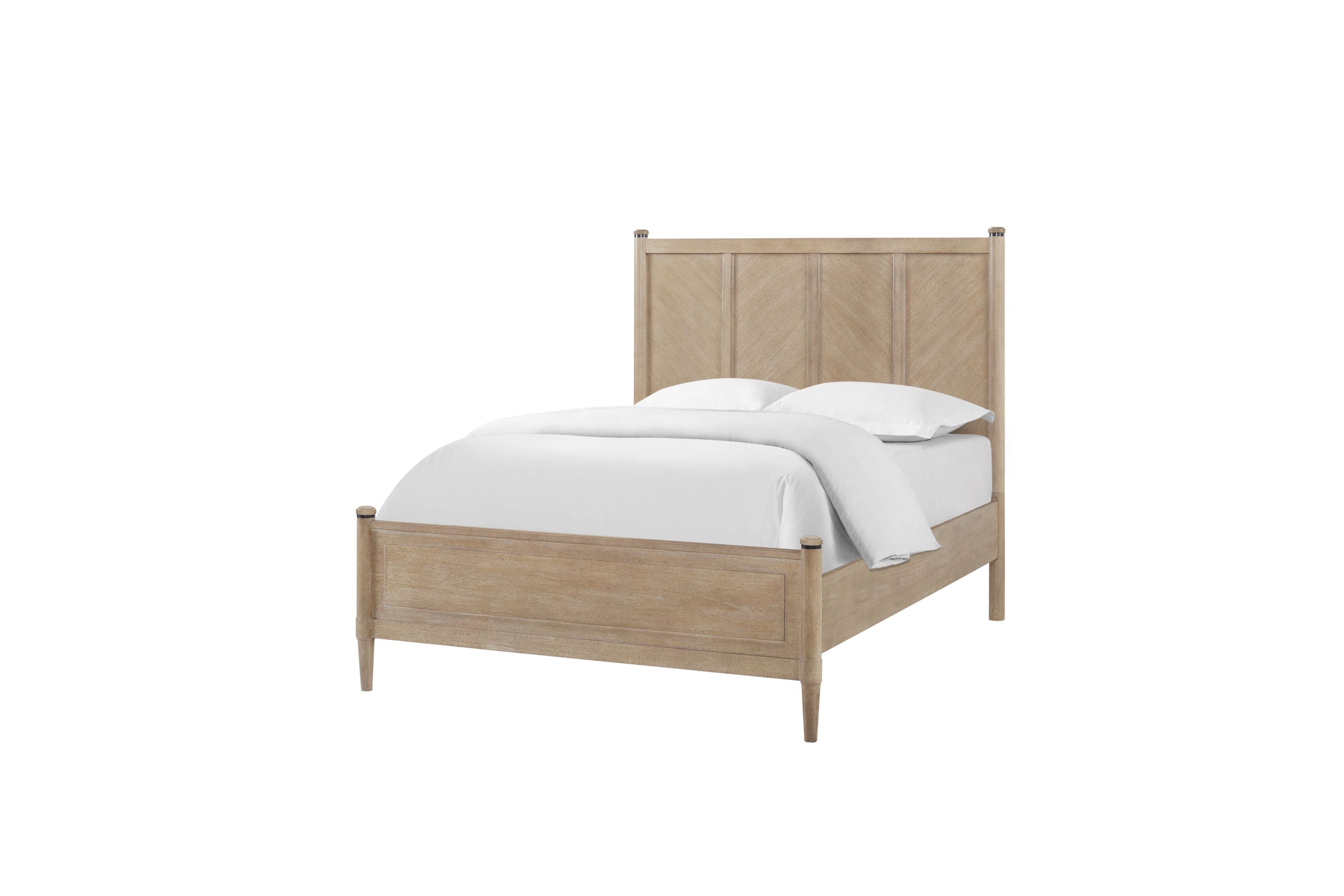 King Lo-Post Bed - Sand Finish - Modern Low Post Design