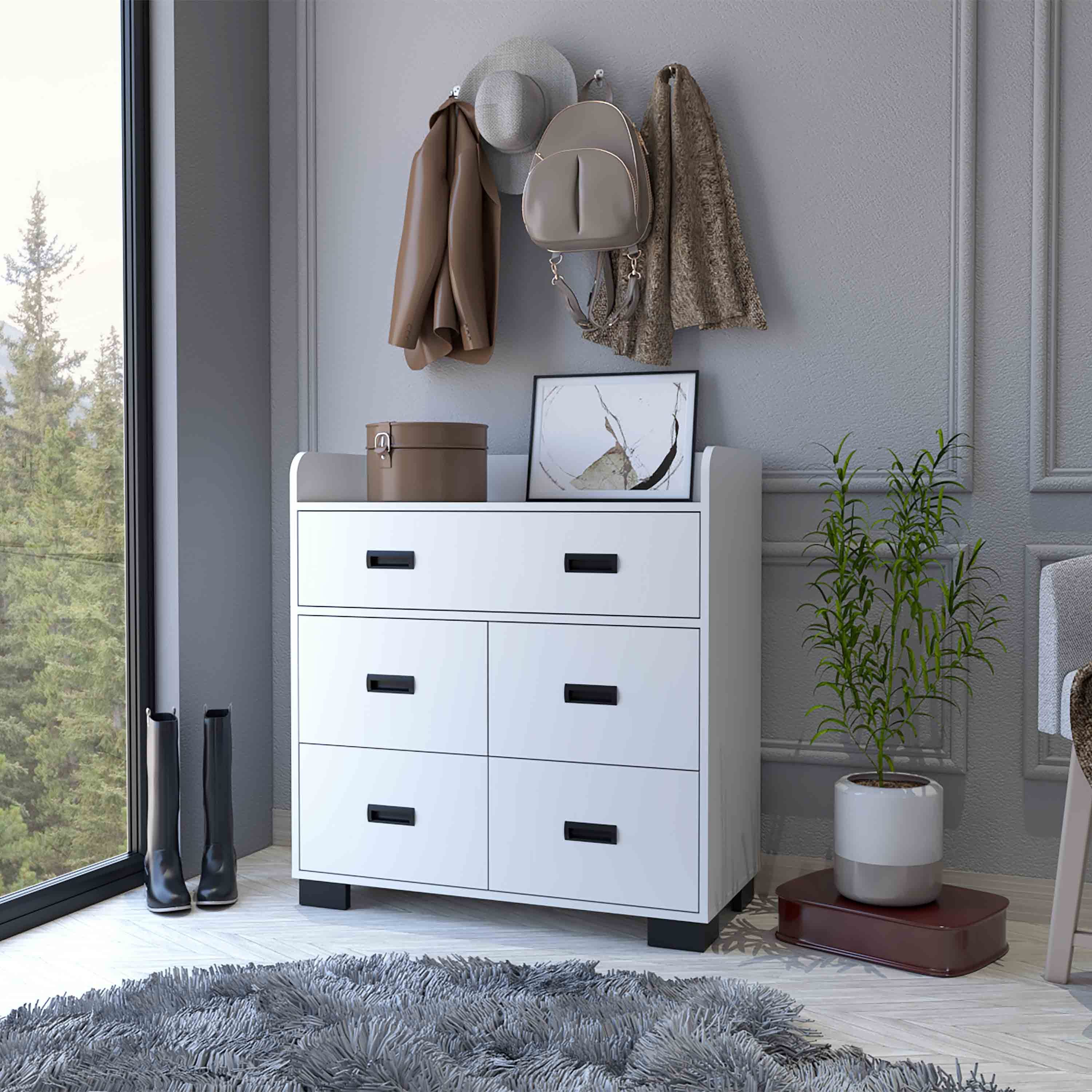 Anemone Dresser: 2 Double & 4 Single Storage Drawers