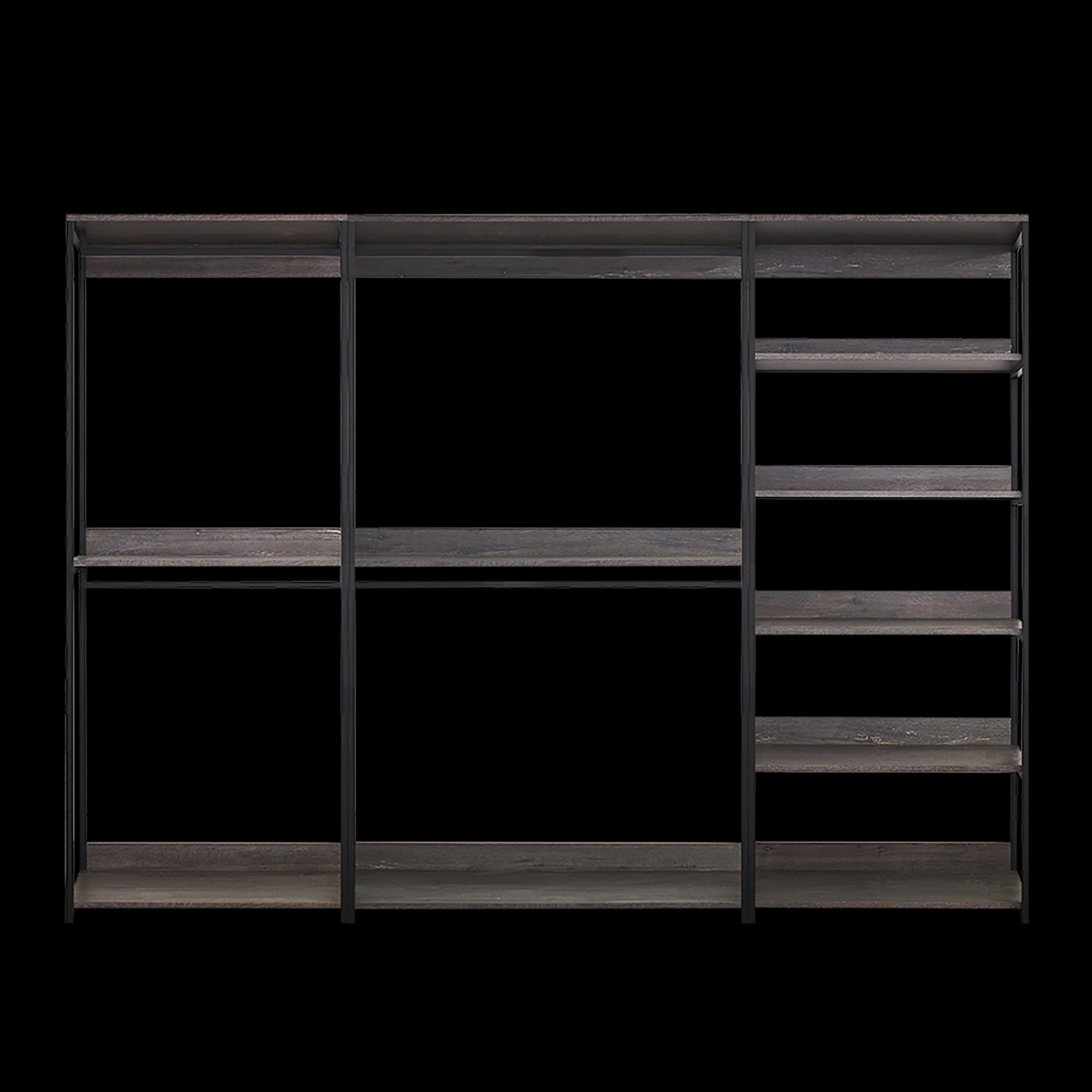 Monica Grey Wood Walk-in Closet System with Drawer