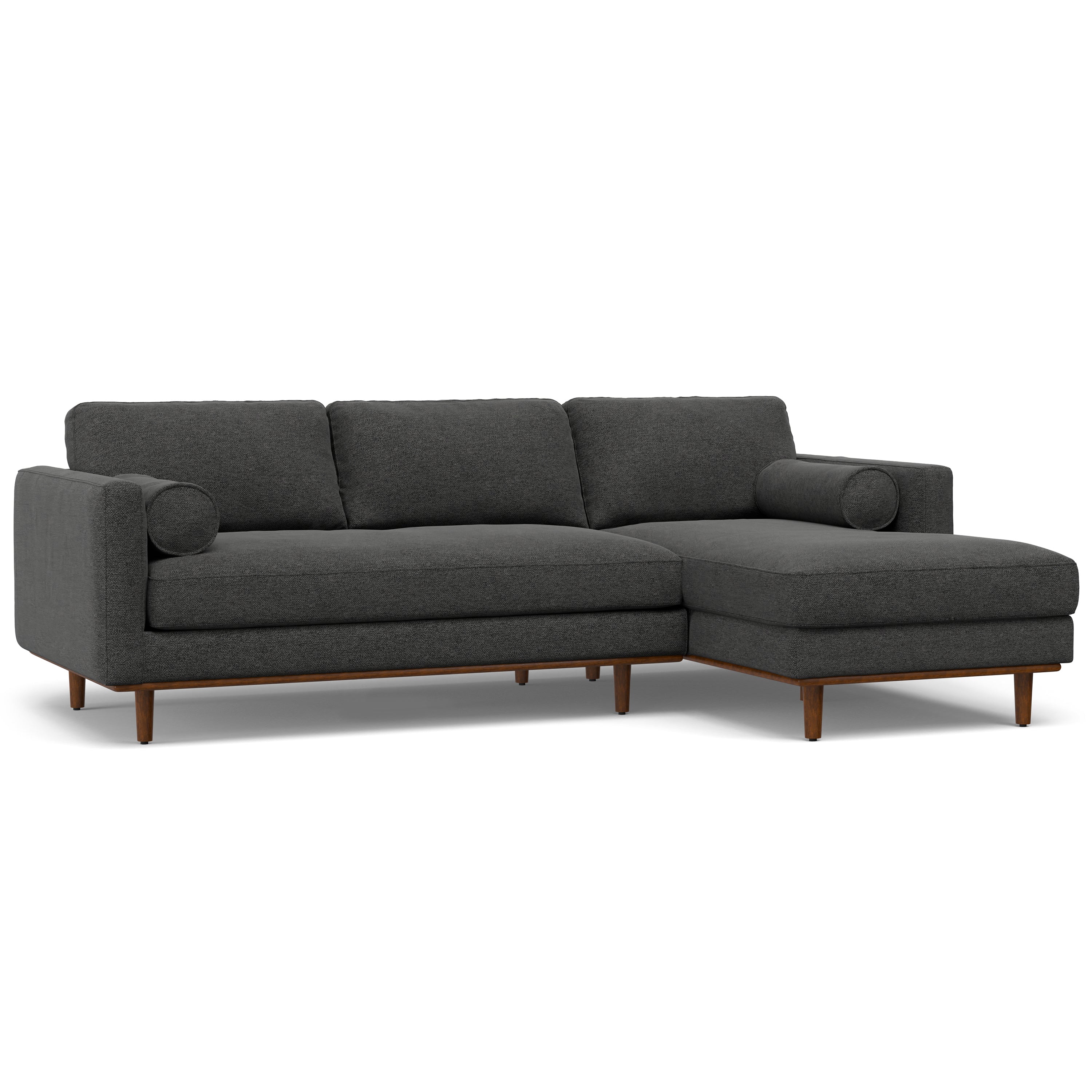 Morrison Right Sectional Sofa - Charcoal Grey