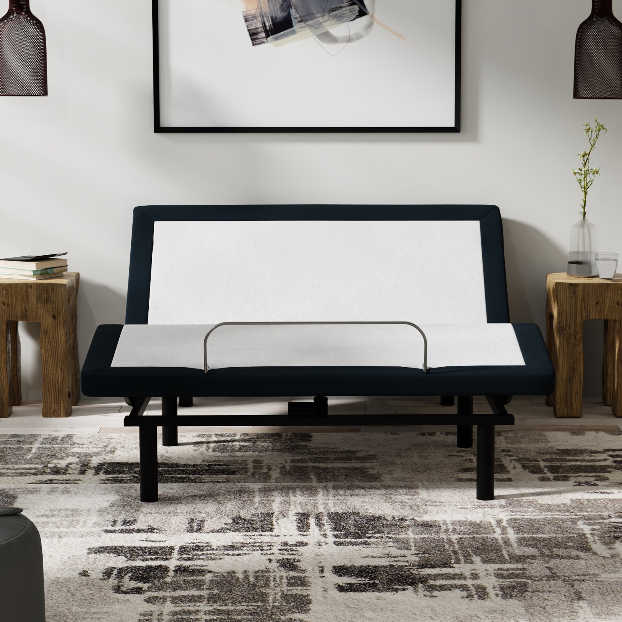 King Adjustable Base: Massage, USB, LED, Zero Clearance