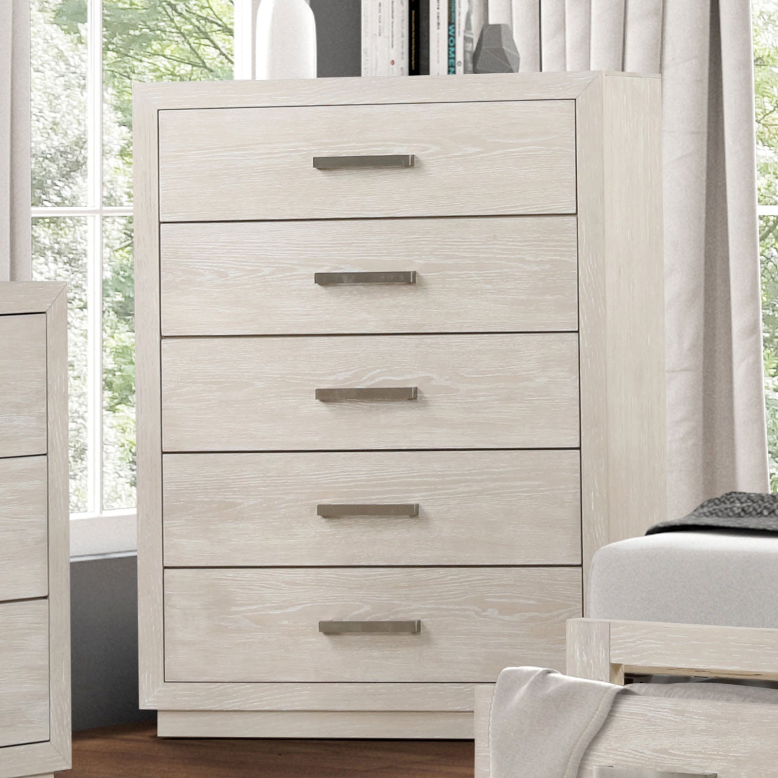 Transitional Light Gray Chest - Bedroom Furniture