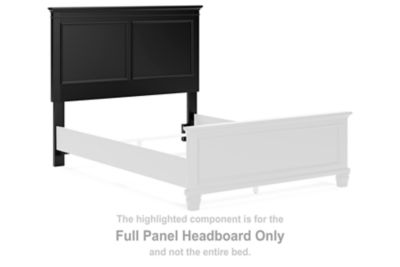 Lanolee - Full Panel Headboard - Black