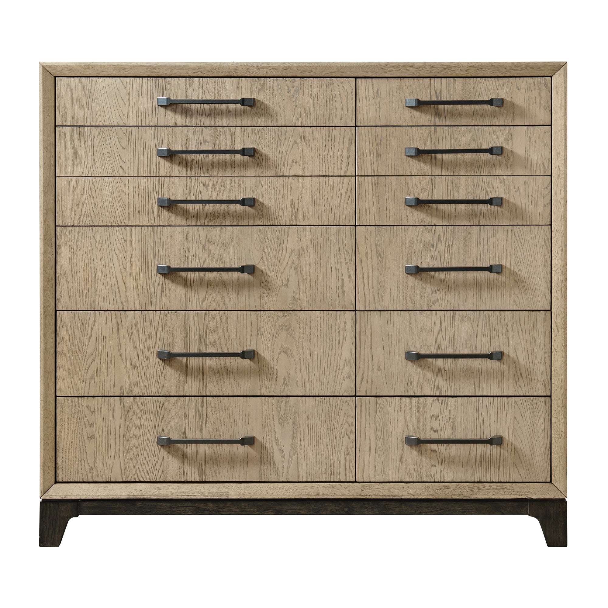 Caramel & Cocoa Master Chest: Brown Wood 10-Drawer Storage