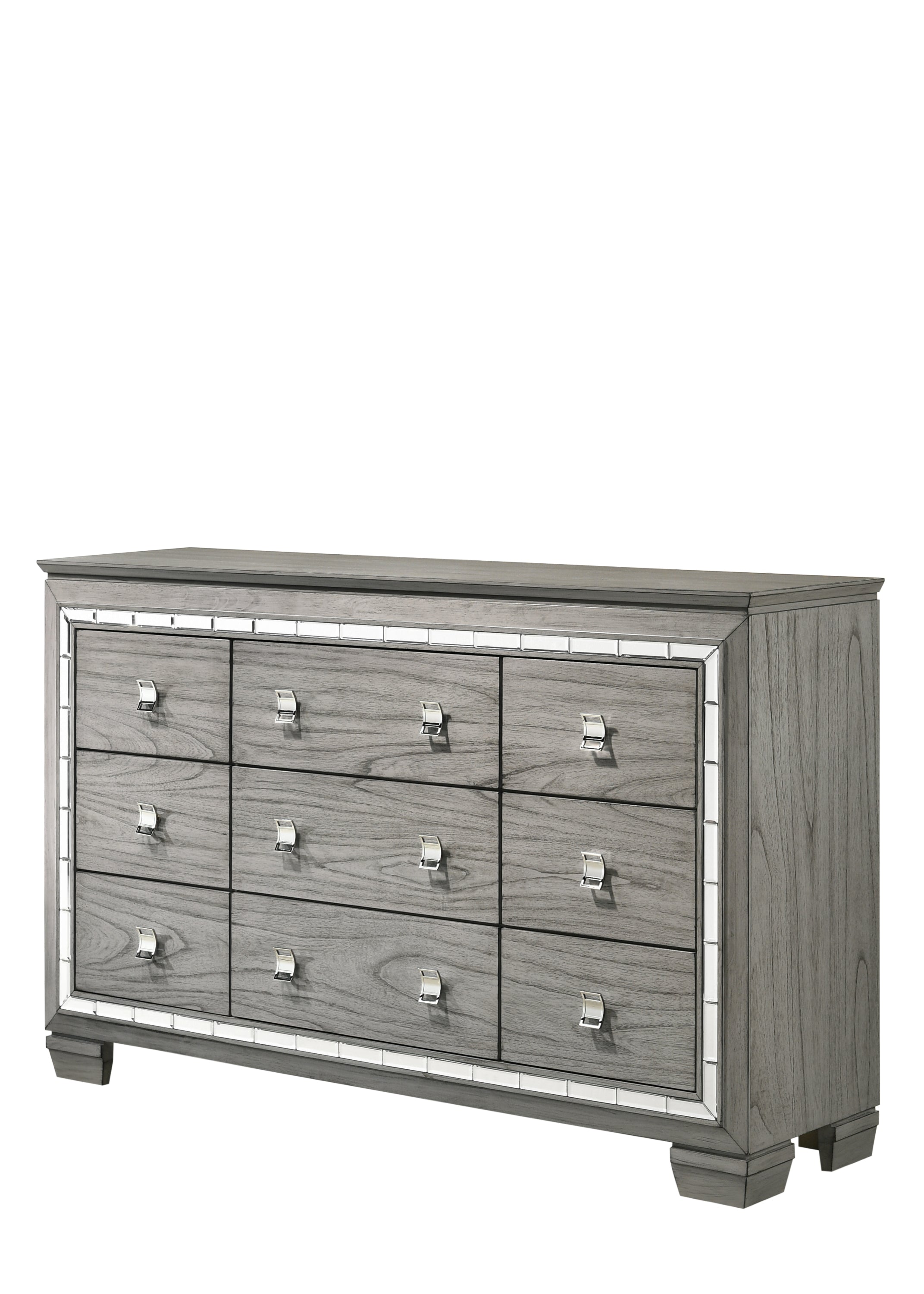 Antares Light Gray Oak Dresser - Shop Modern Bedroom Storage