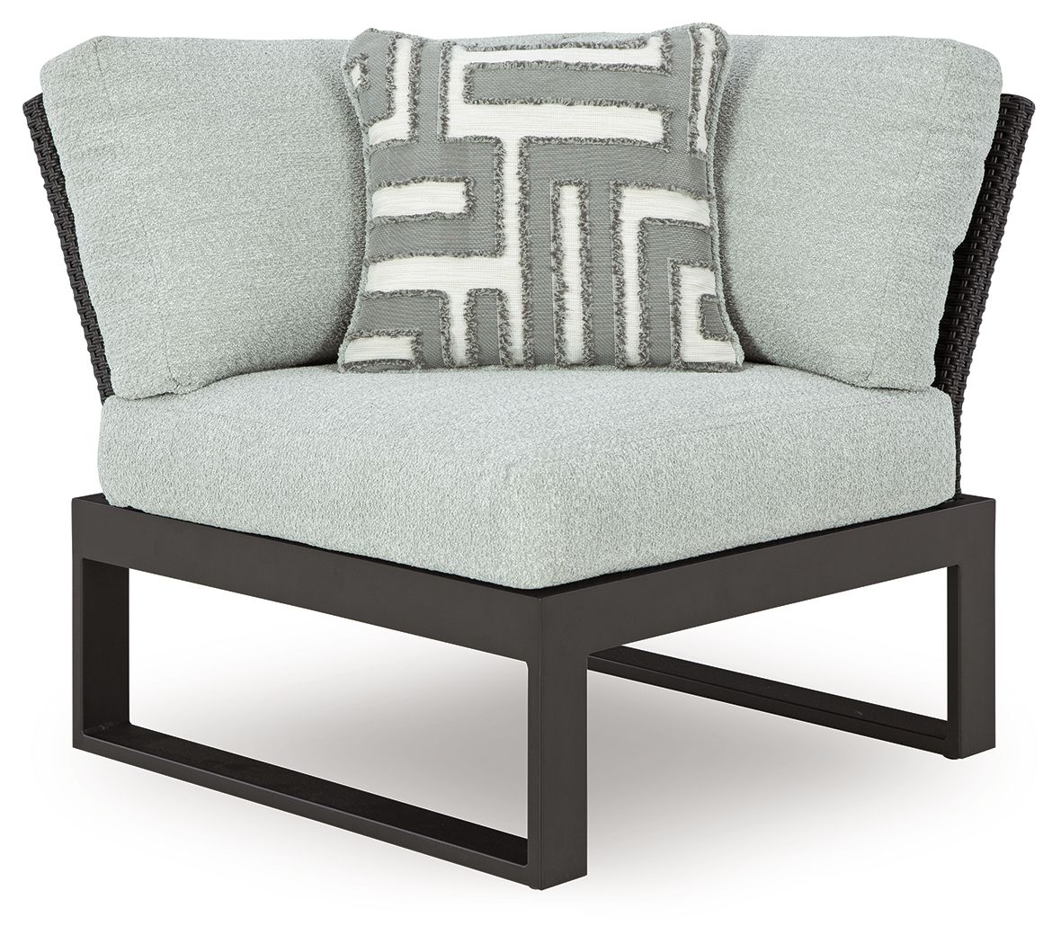 Beachloft - Corner With Cushion - Black / Gray