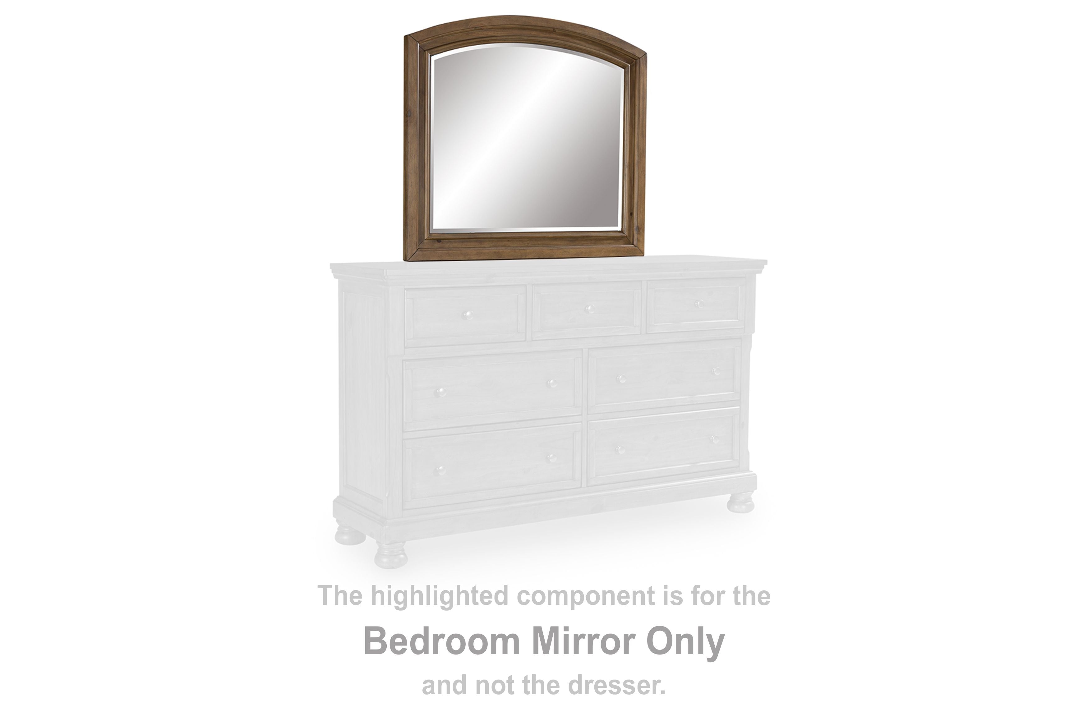 Feddinger - Bedroom Mirror - Medium Brown
