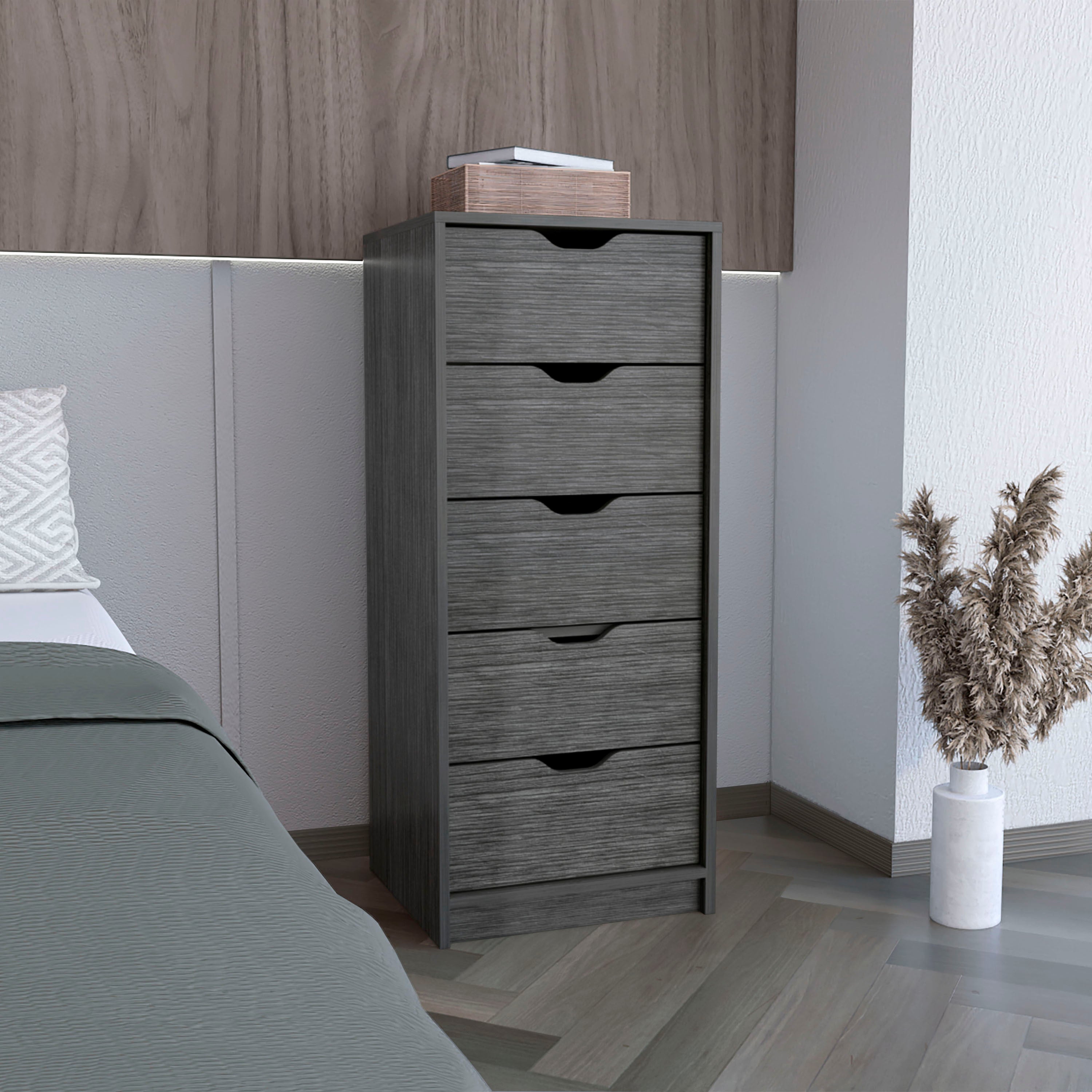 Basilea 5-Drawer Tall Dresser Pull-Out System