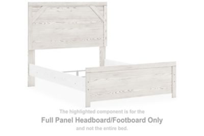 Gerridan - Full Panel Headboard/Footboard - White / Gray