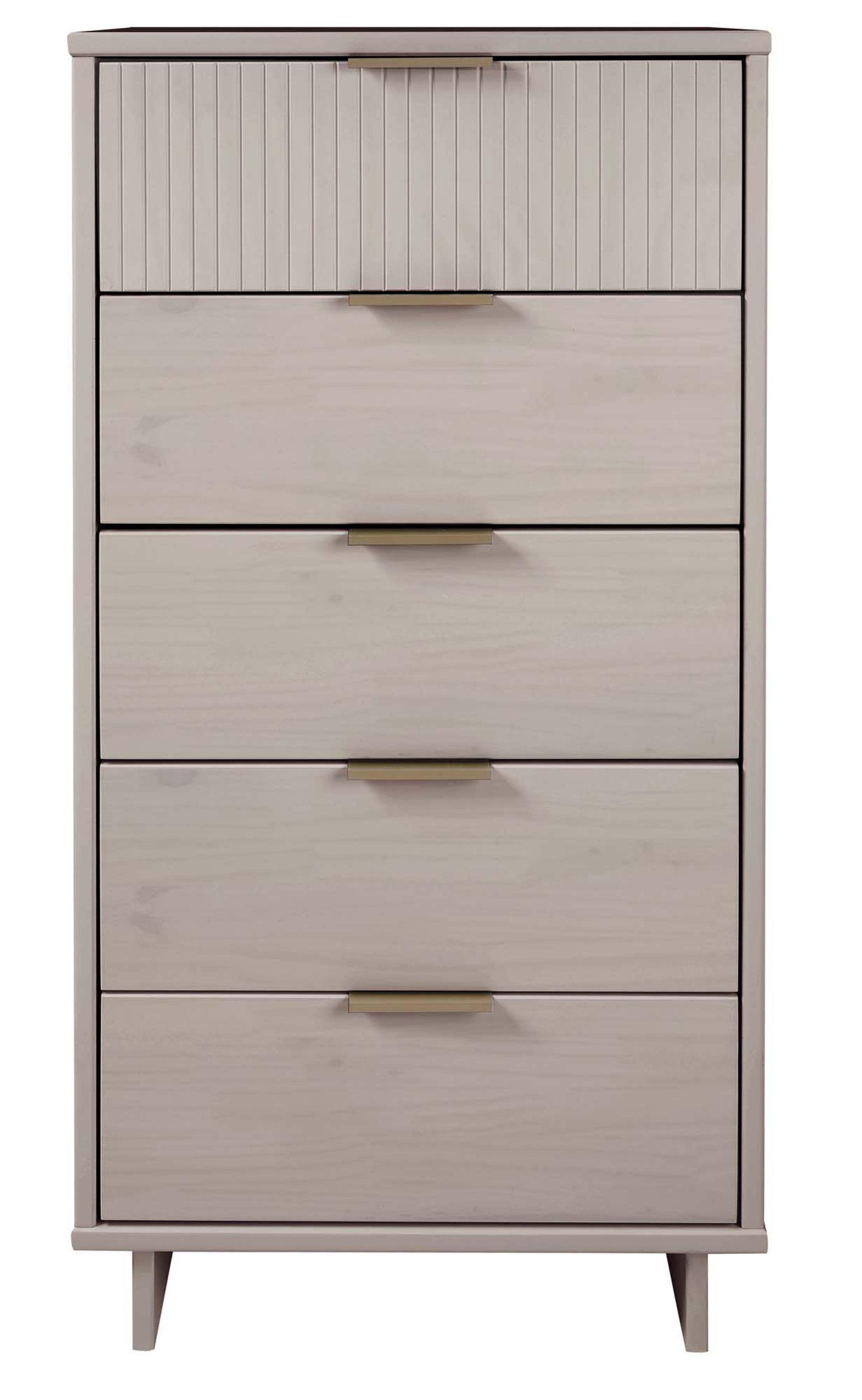 Granville 24in 5-Drawer Chest - Light Gray
