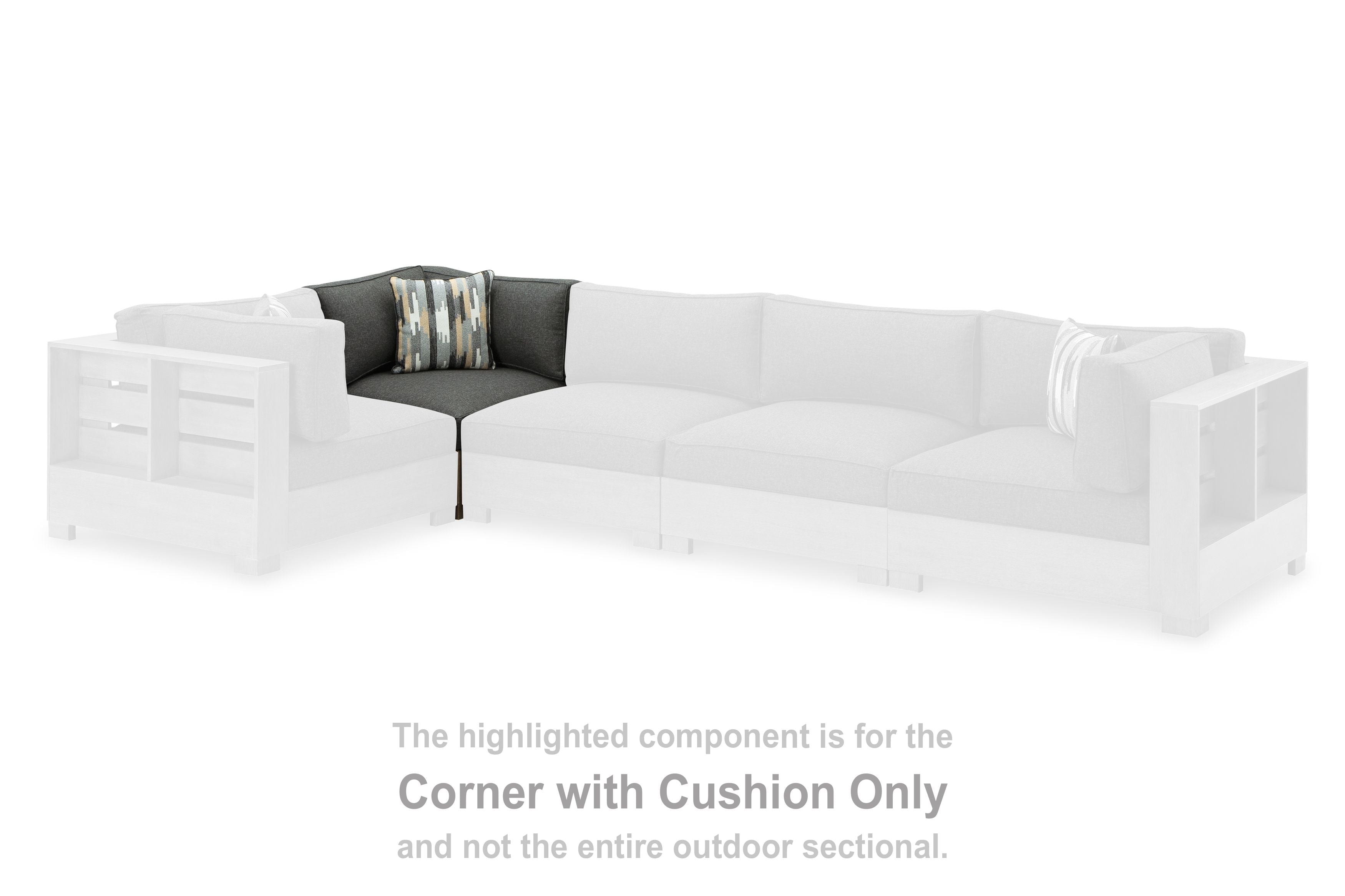 Citrine Park - Corner With Cushion - Brown
