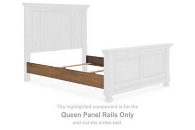 Feddinger - Queen Panel Rails - Medium Brown