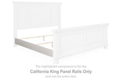 Robbinsdale - Cal King Panel Rails - Antique White
