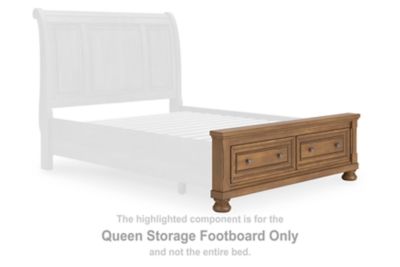 Feddinger - Queen Storage Footboard - Medium Brown