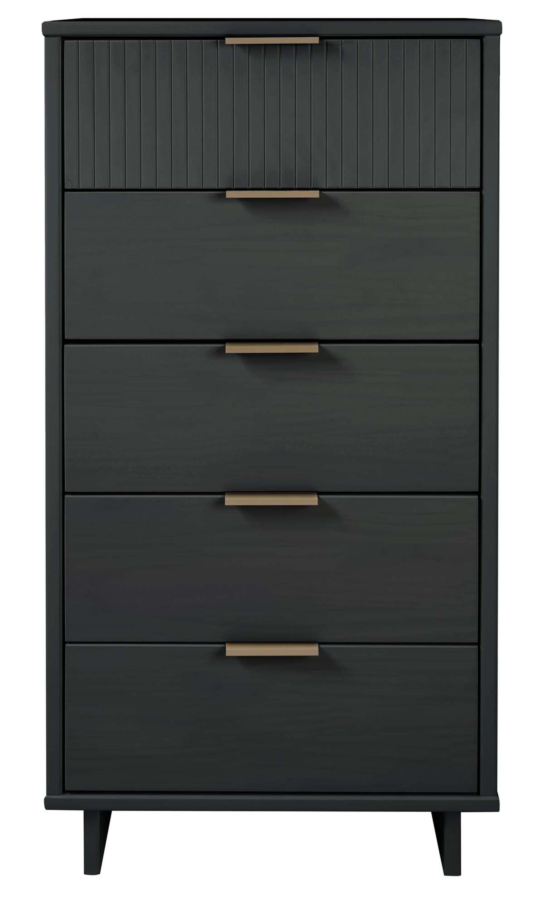 Granville 24" Charcoal Gray 5-Drawer Chest