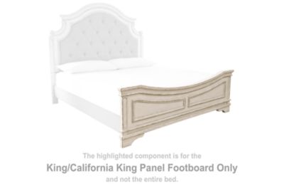 Realyn - King/Cal King Panel Footboard - Chipped White