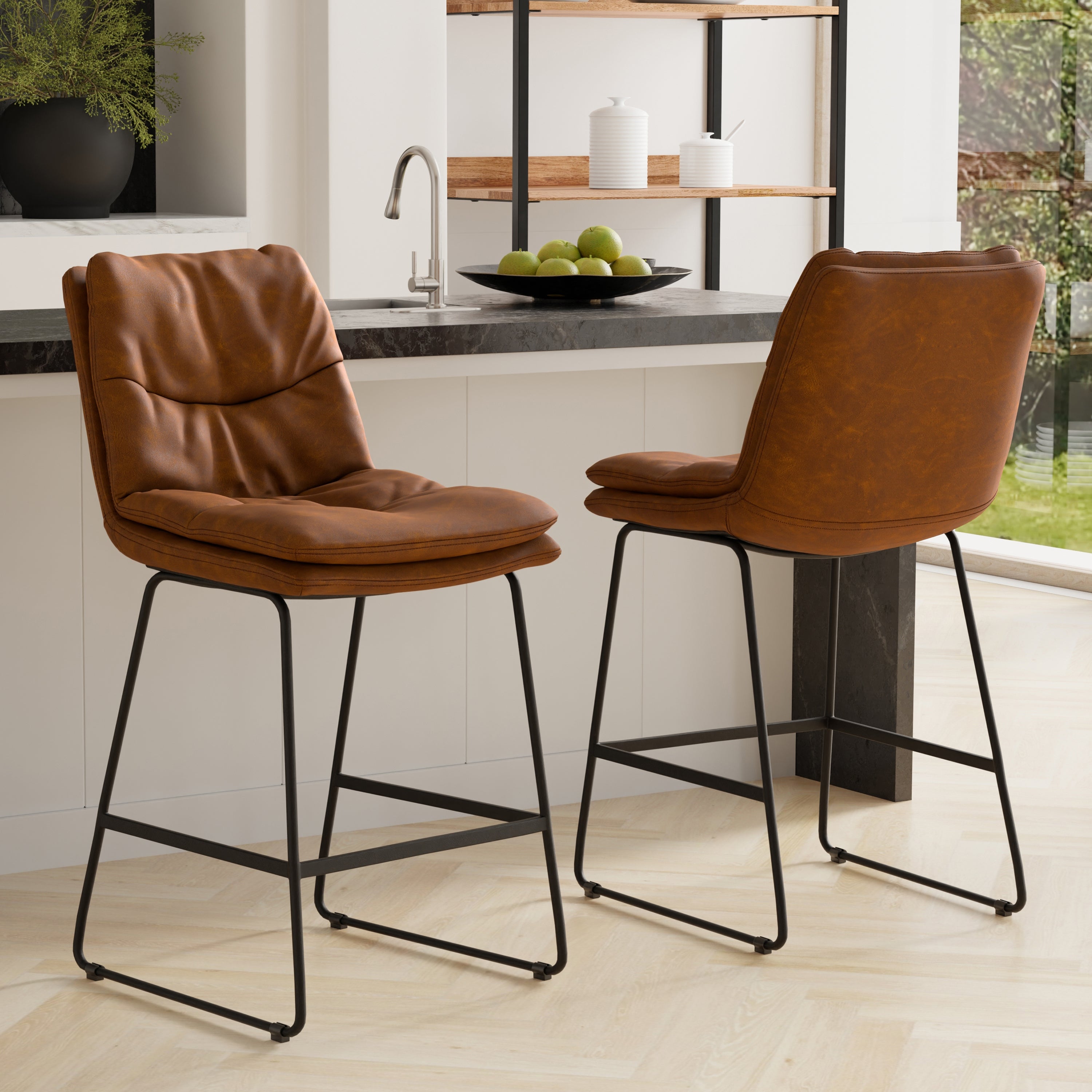 Danika Counter Height Stools - Set of 2 for Kitchen Island