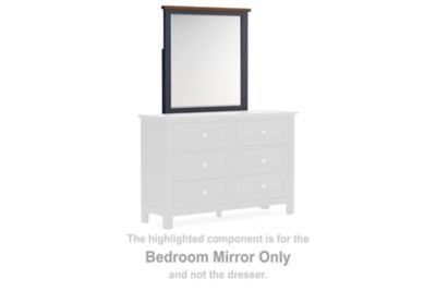 Landocken - Bedroom Mirror - Brown / Blue