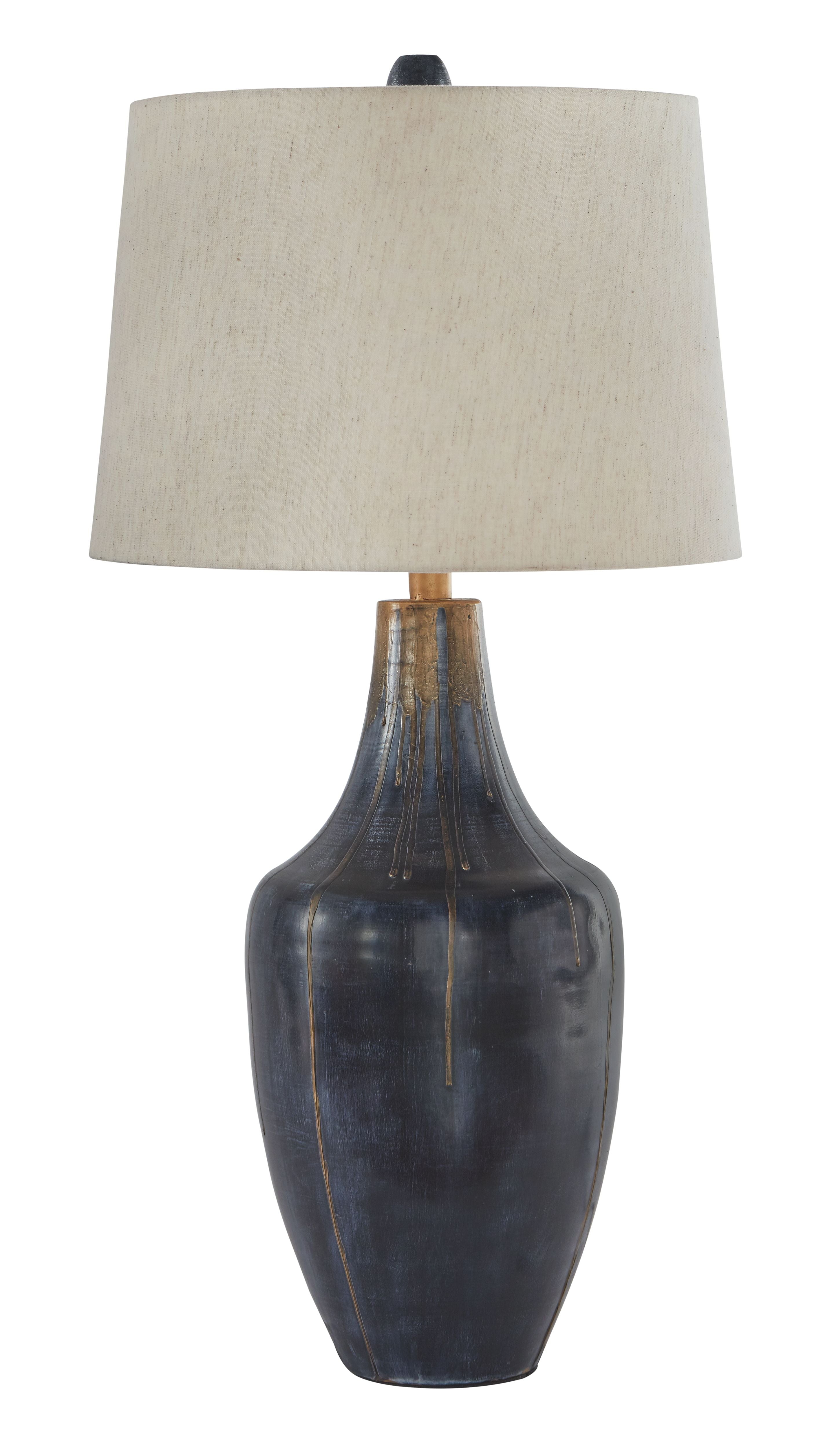 Evania - Metal Table Lamp - Indigo
