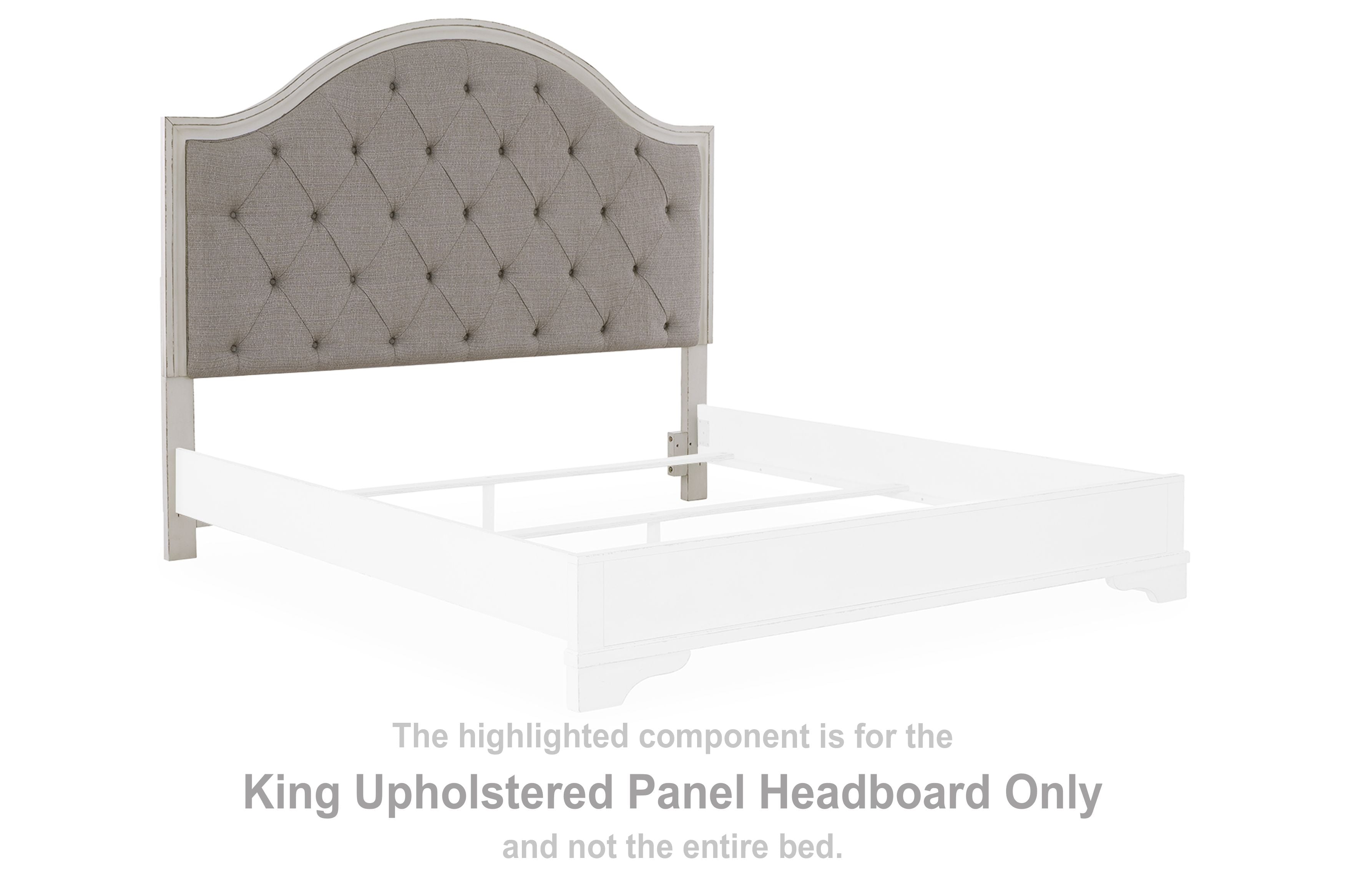 Blendon - King Uph Panel Headboard - Two-tone