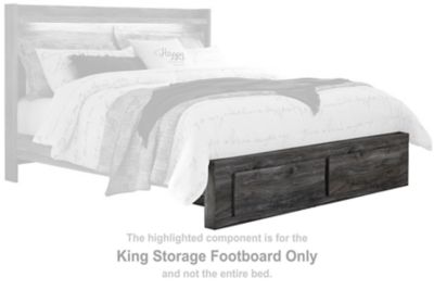 Baystorm - King Storage Footboard - Gray