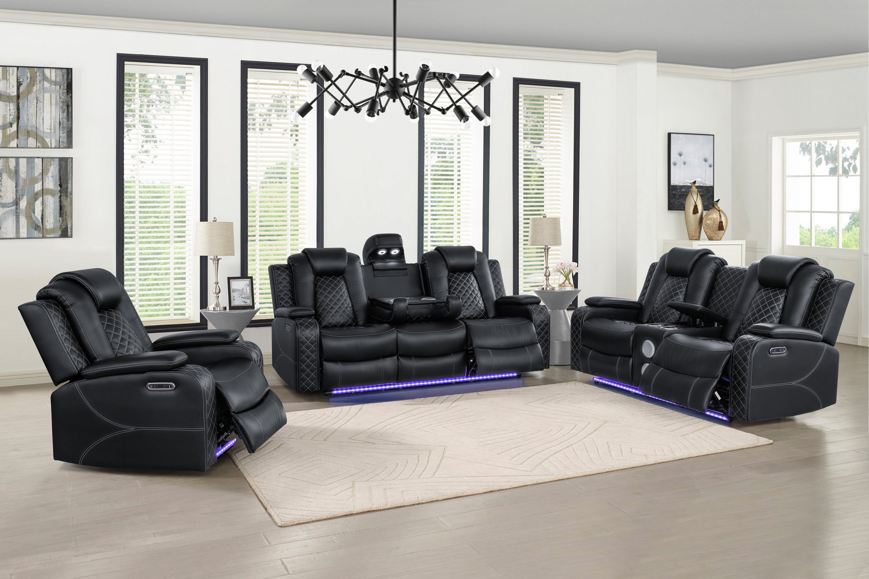 LeisureLuxe Home Theater Sofa Set: Ultimate Comfort & Style