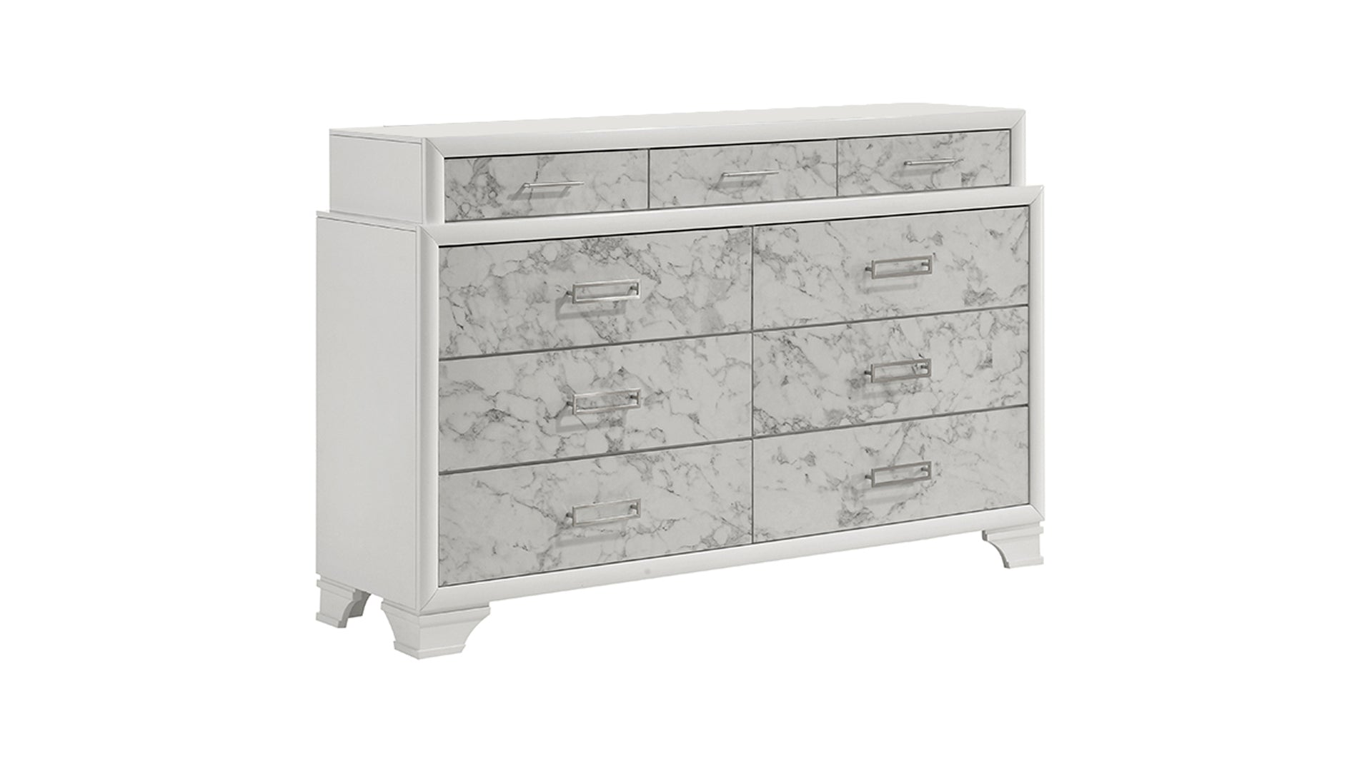 Soul Modern White Wood Dresser - Contemporary Style Storage