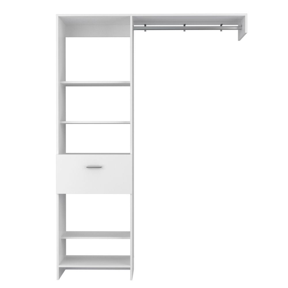 British White Bedroom Closet System: 150 Storage Solutions