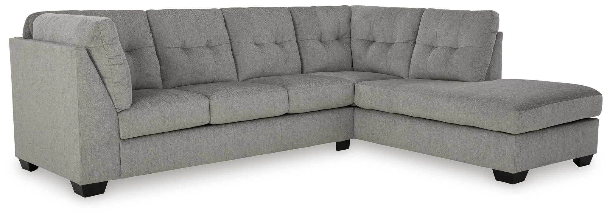 Lanelly - 2-Piece Sectional With Raf Corner Chaise - Alloy