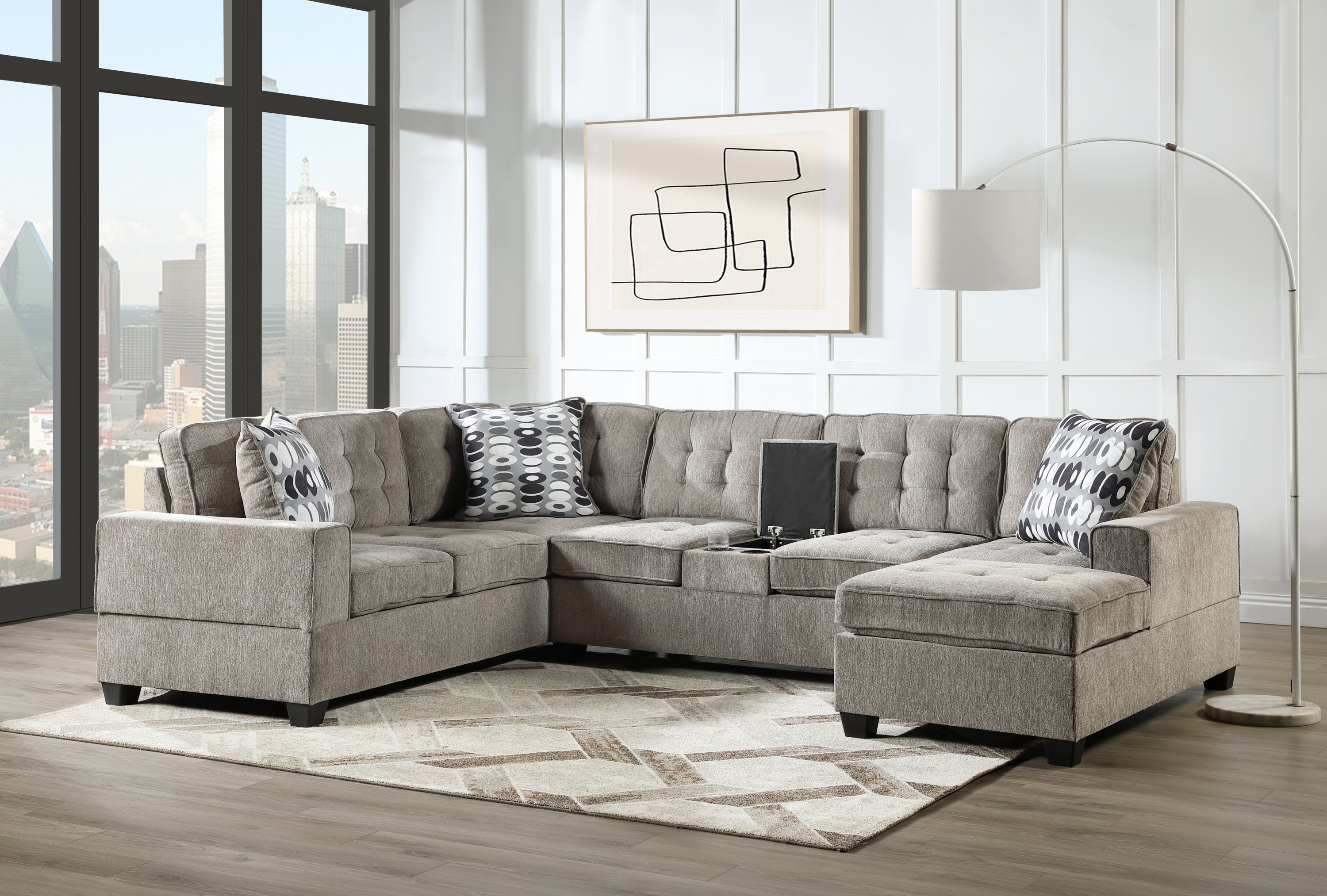 Oslo G0945B-SC Sectional Sofa | Modern Design
