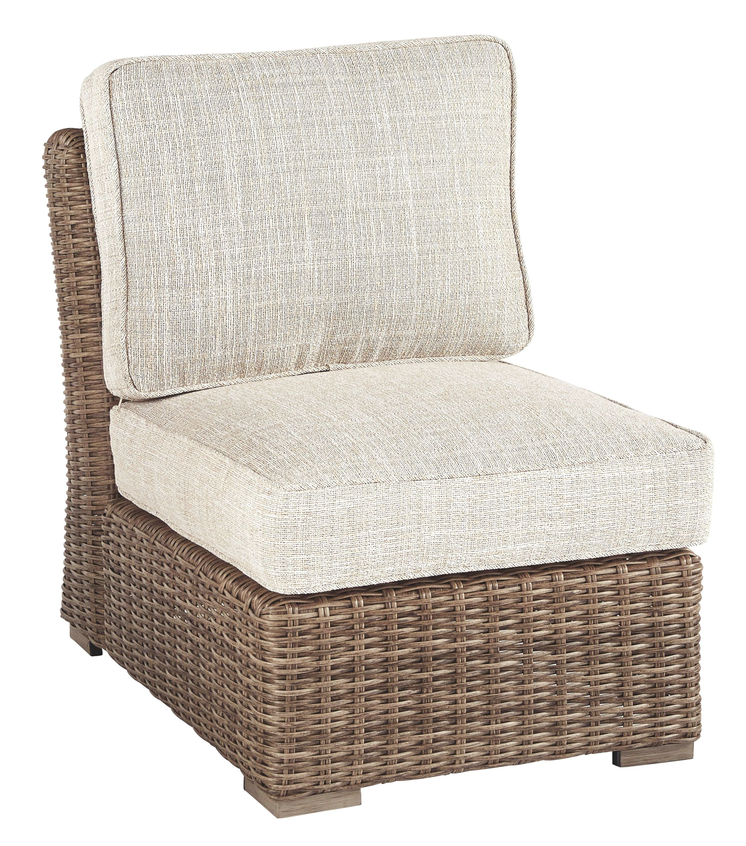 Beachcroft - Armless Chair w/Cushion - Beige