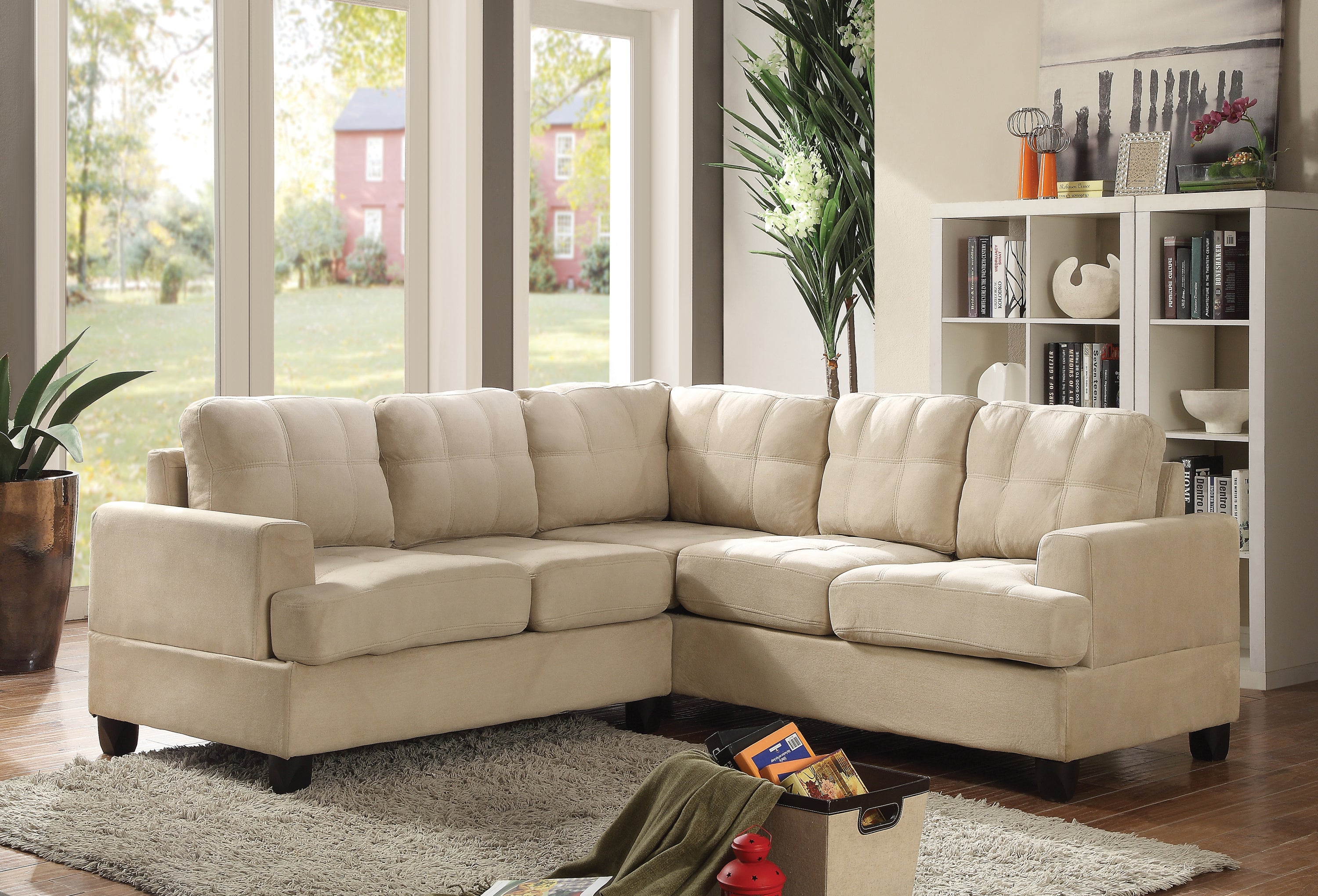 Sandridge G511B-SC White Sectional Sofa